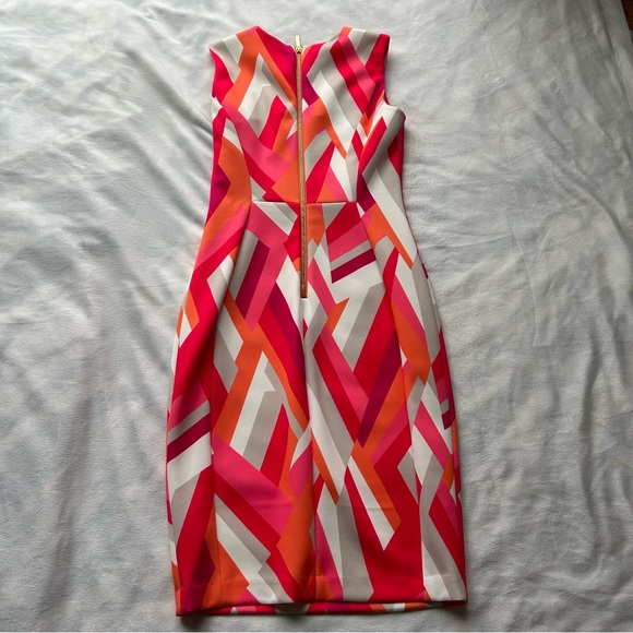 NWT Geometric Calvin Klein Dress - Picture 4 of 8